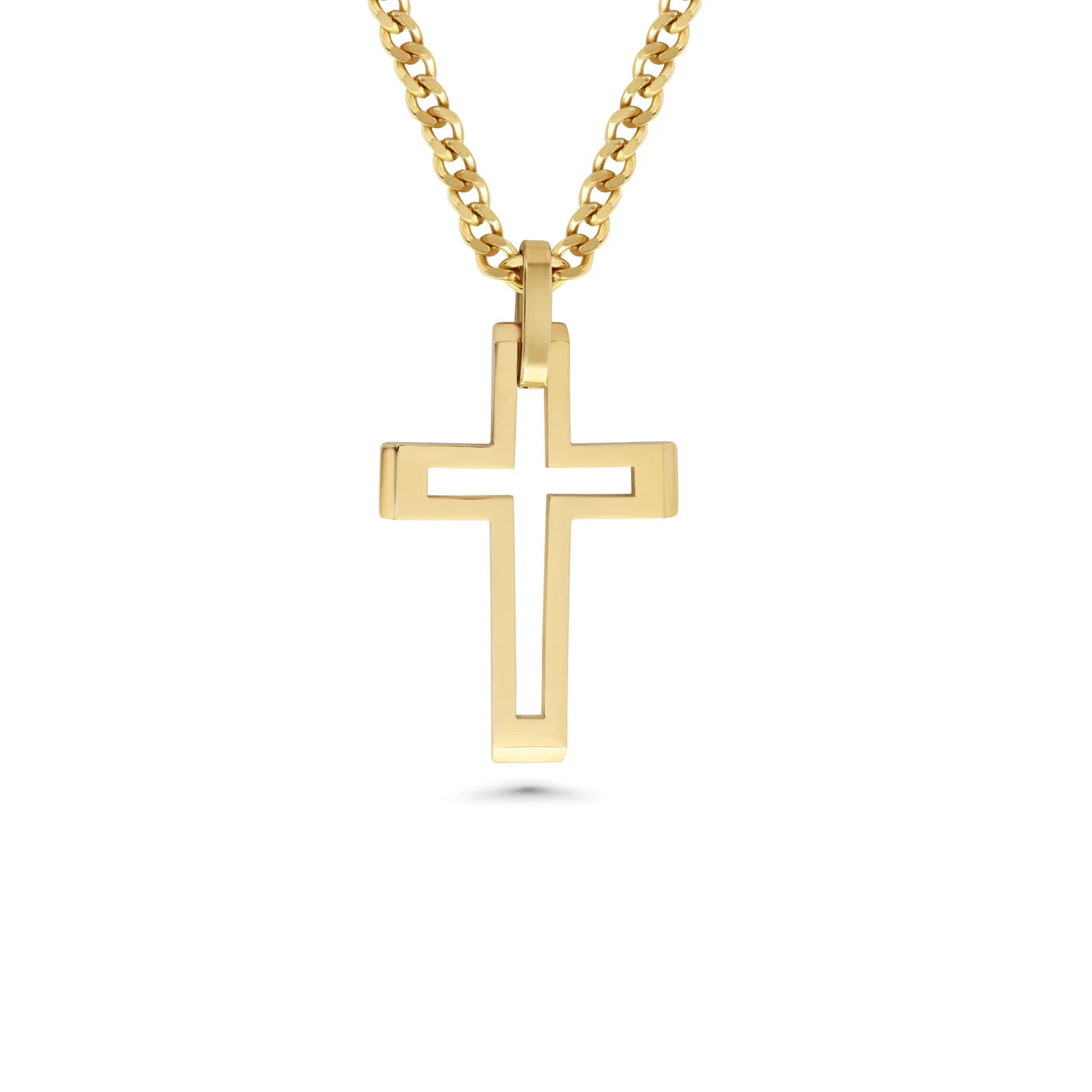 Cut Out Cross Necklace