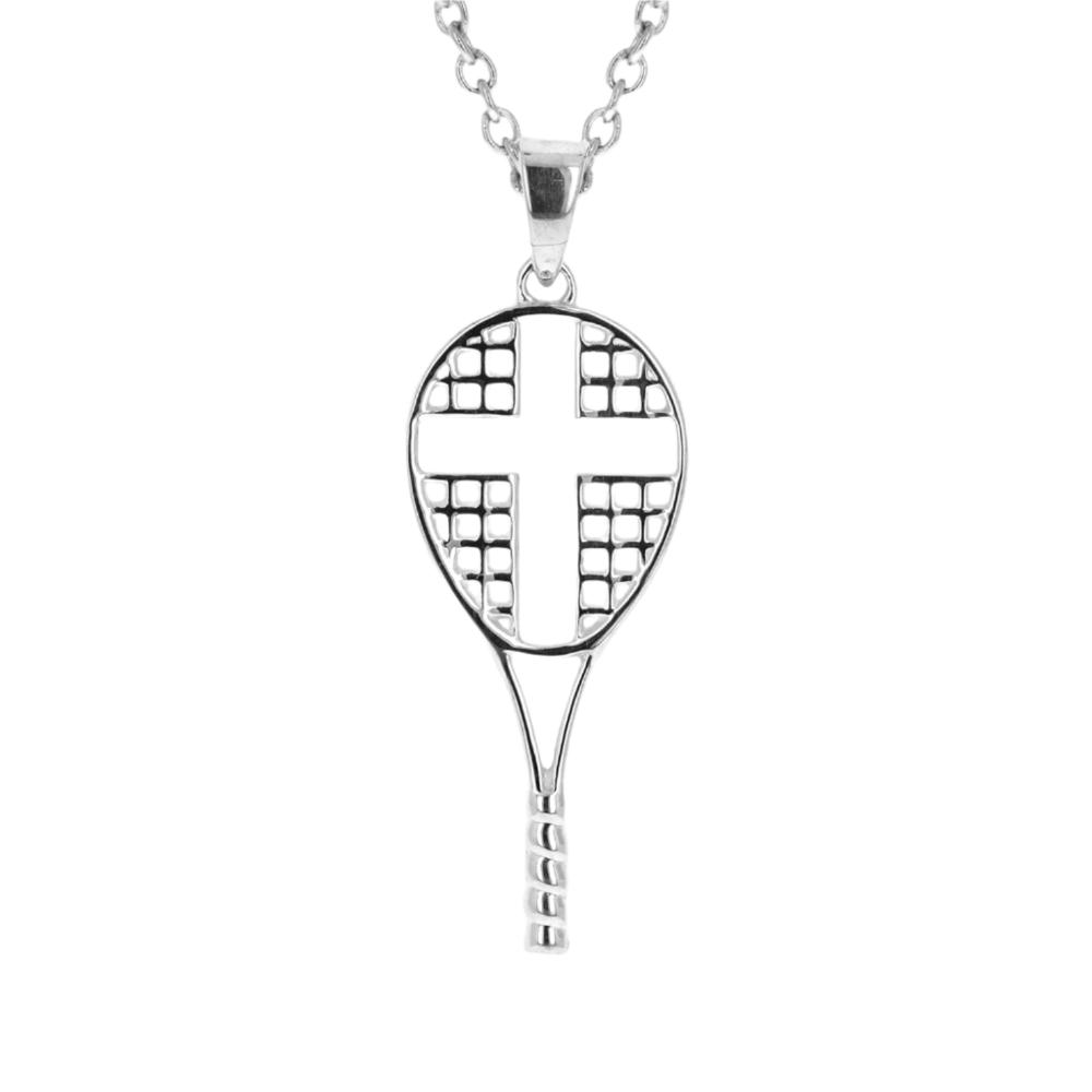 Love All Tennis Cross Necklace