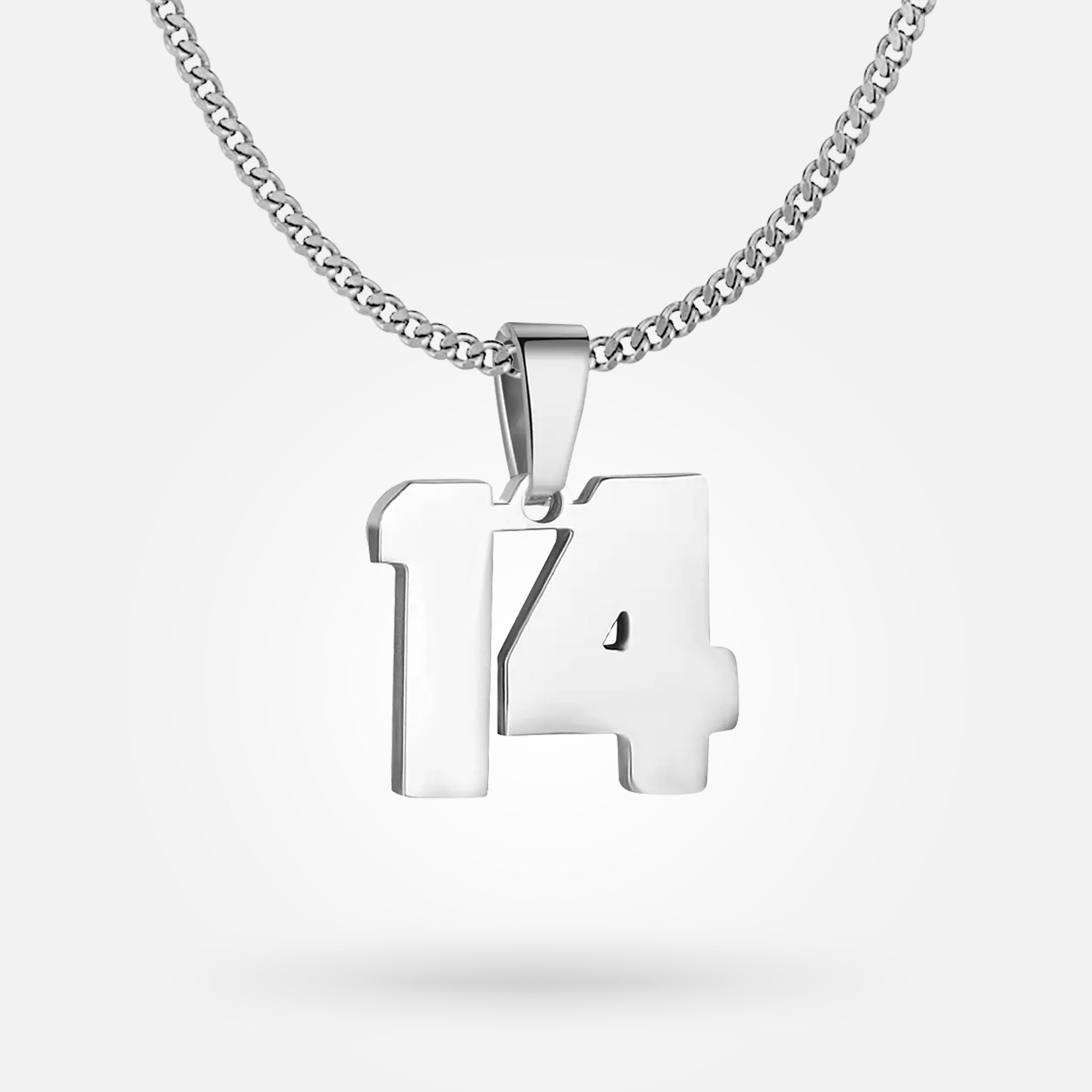 Silver Color Cute Number 0 1 2 3 4 5 6 7 8 9 Pendant Birthday Lucky Number  Charm Necklace Rolo Chain Adjustable Best Gift - AliExpress